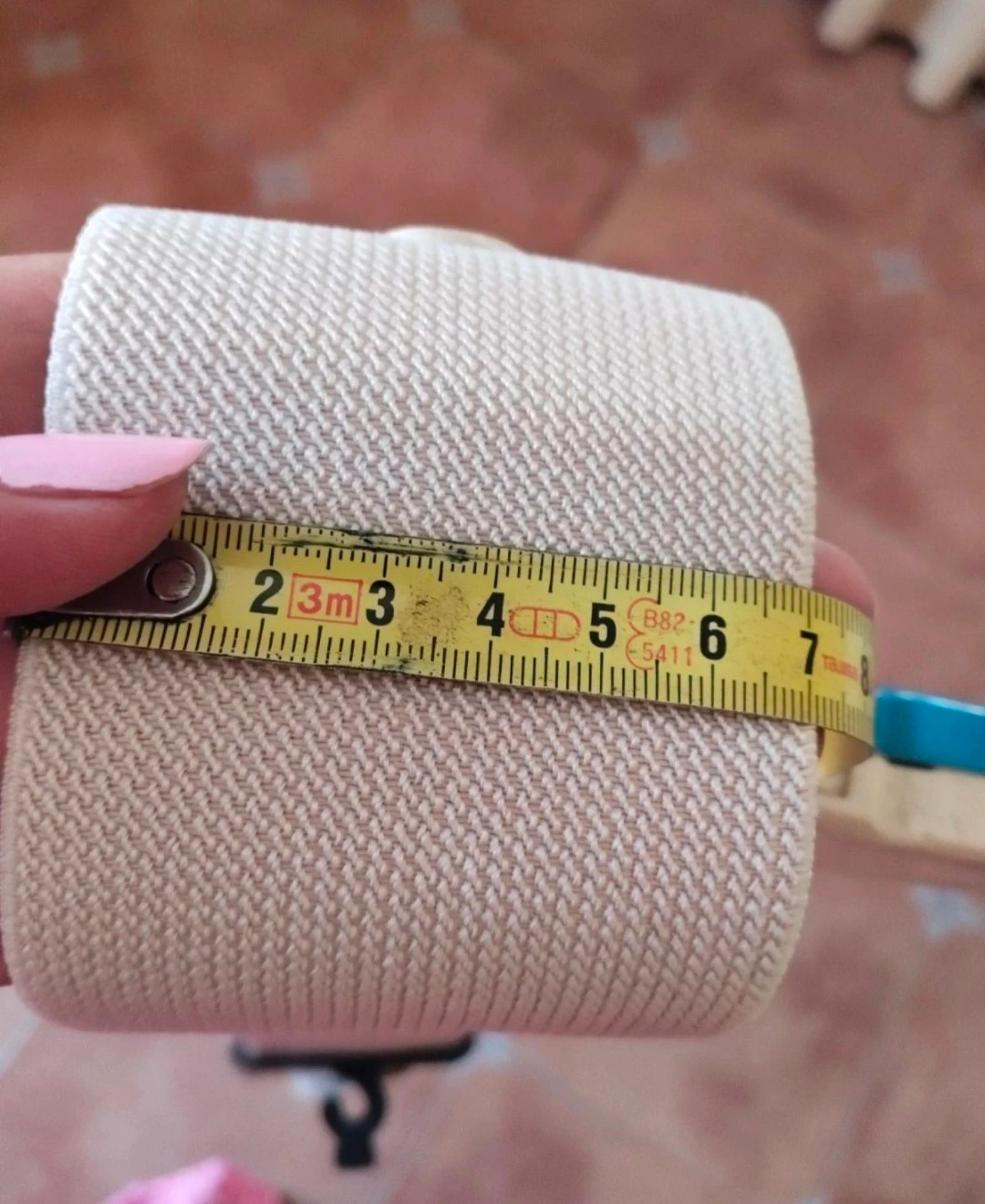 Ceinture élastique beige et dorée – photo 10